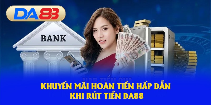Khuyến mãi hoàn tiền hấp dẫn khi rút tiền DA88